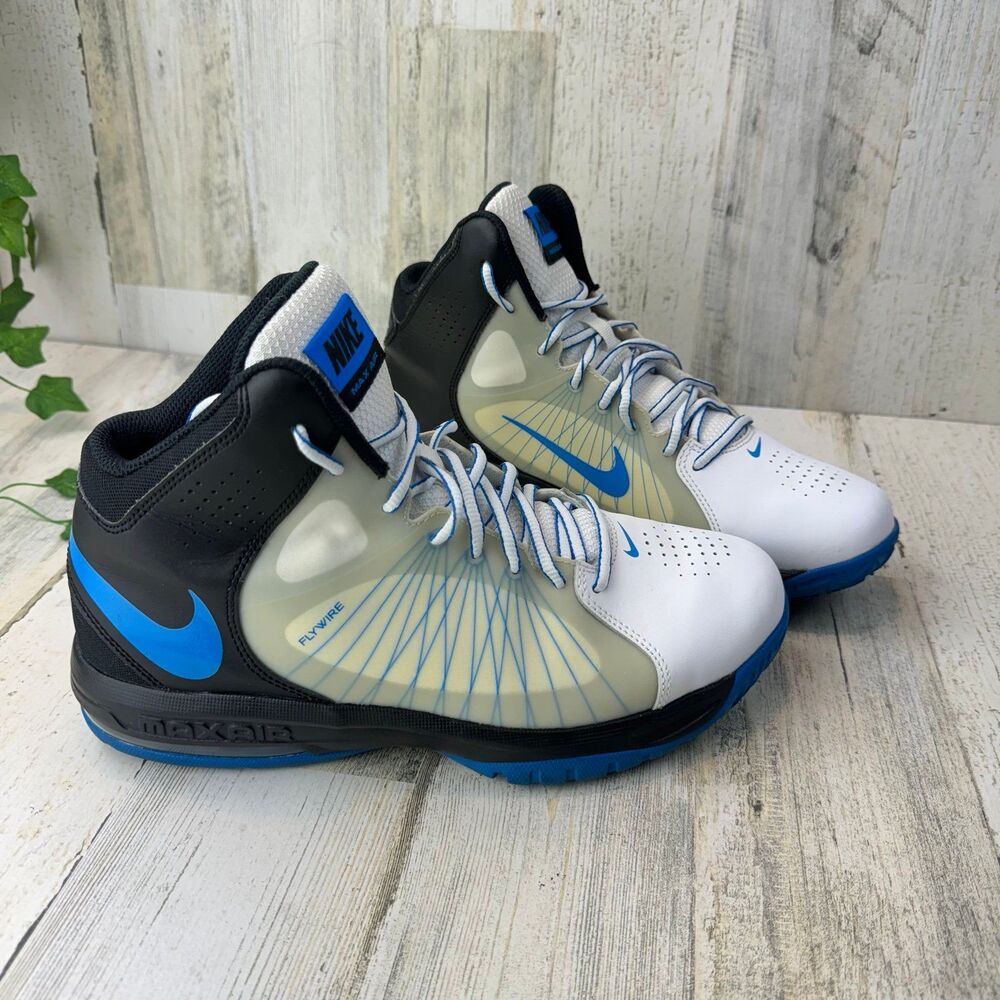 Nike Air Max Actualizer ll FlyWire Basketball White/Blue/Black 622041-102 Sz 9